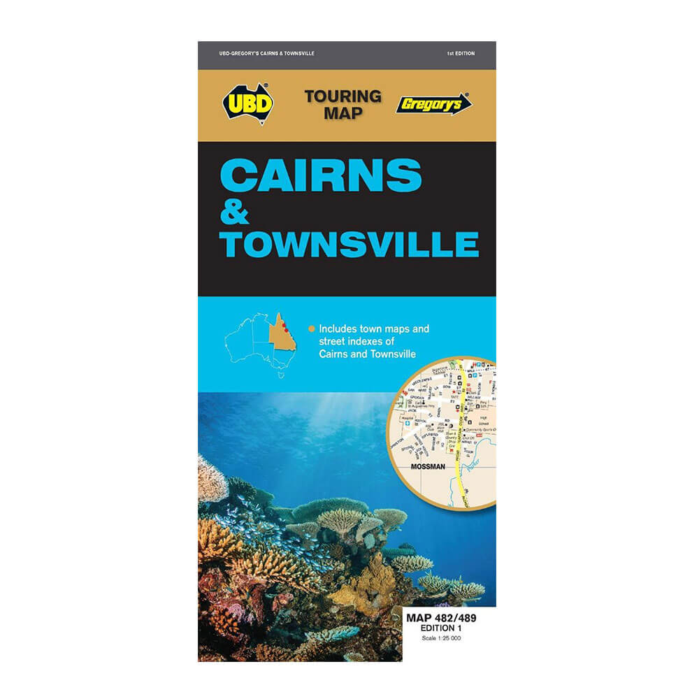UBD Gregory's Cairns & Townsville Map (1st Edition)