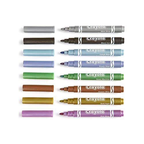 Crayola Shimmery Colours Metallic Marker (8pk)