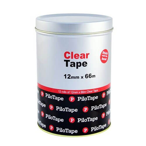 Pilotape Clear Tape (12 rollspk)