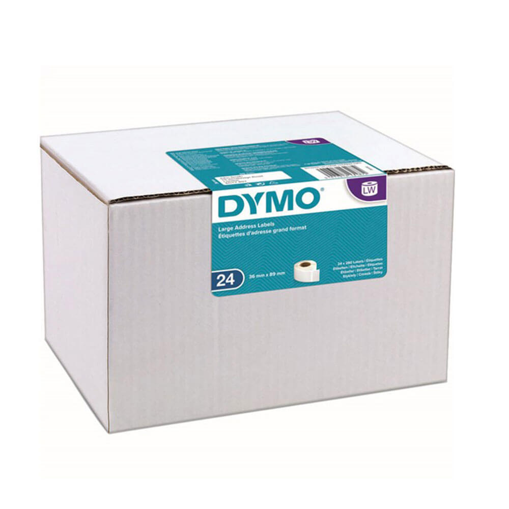 Dymo Large Address Paper Label 36x89mm White