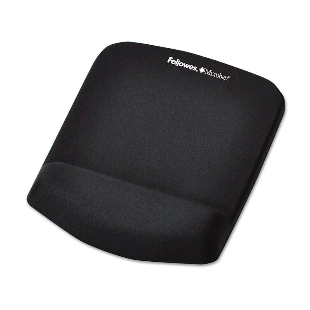 Fellowes Wrist Support PlushTouch Mouse Pad (Black)