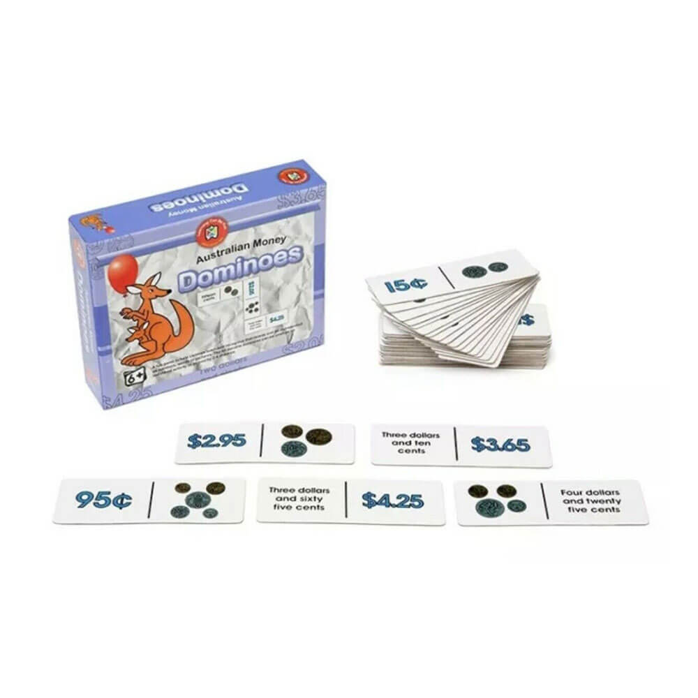 Learning Can Be Fun Australian Money Dominoes Set Game