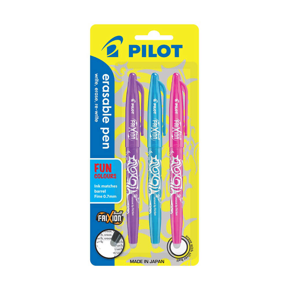 Pilot Frixion Stift Medium 1,0 mm 3er-Pack