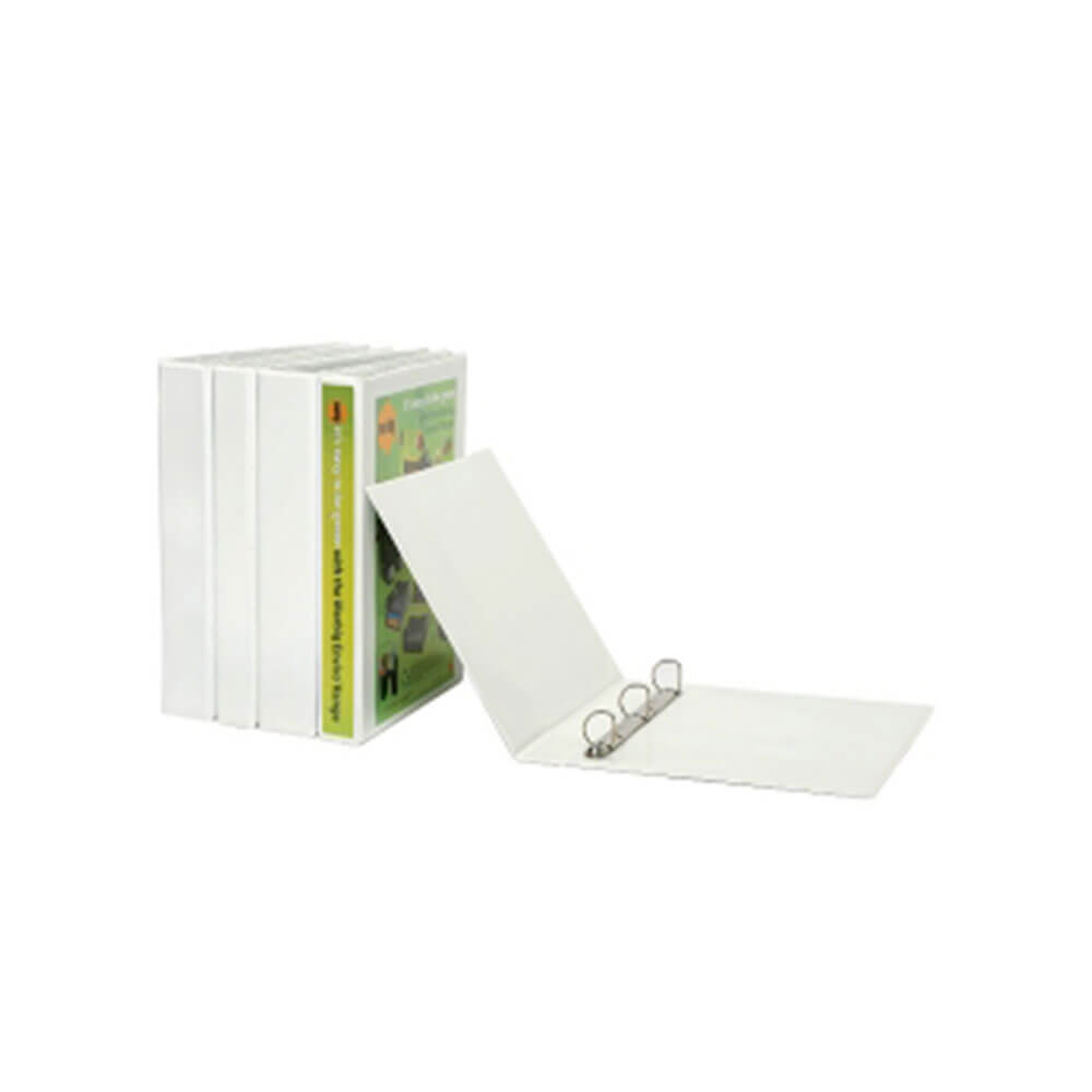 Marbig 2 D-Ring Clearview Insert Binder 25mm A5 (White)