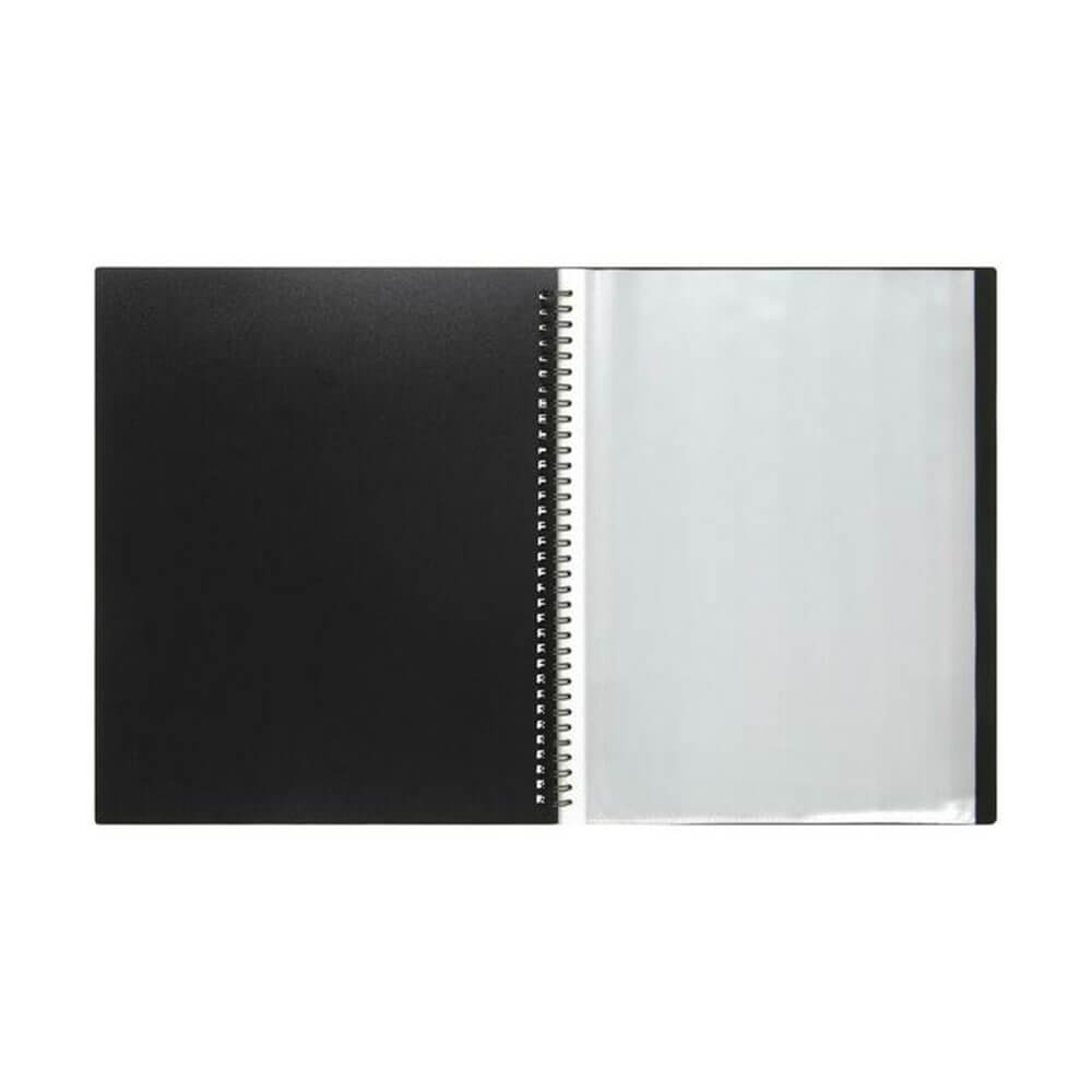 Marbig Twin Wire Display Book Black Fixed (30 pages)