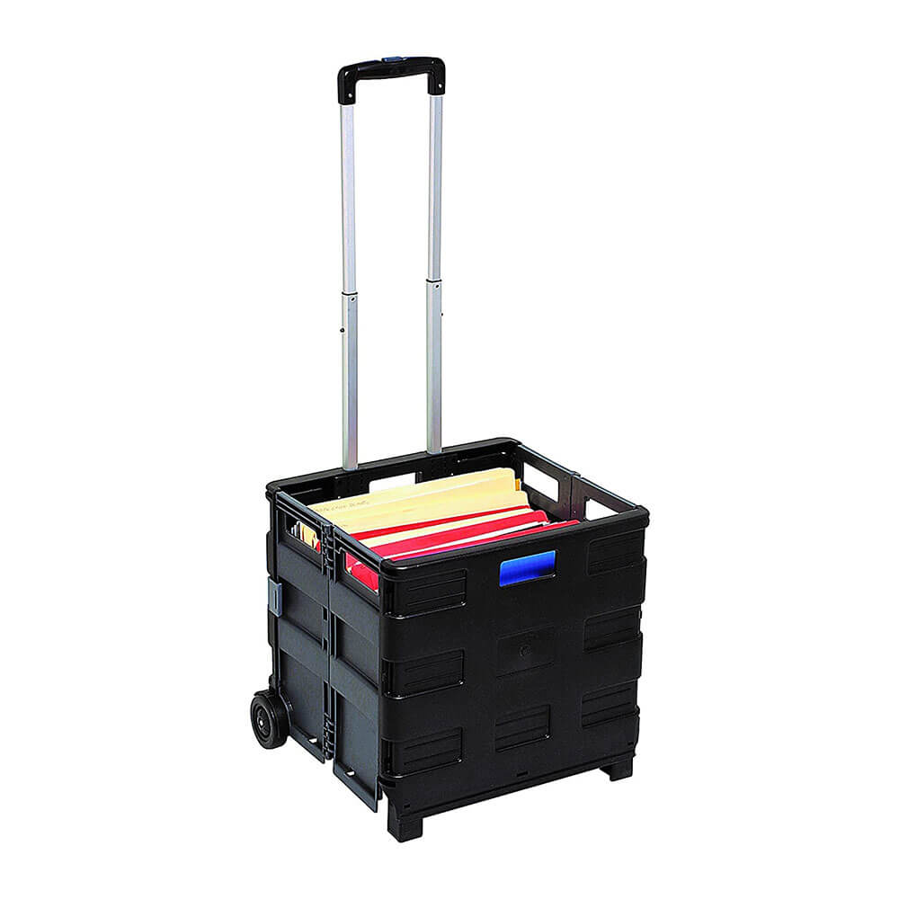 Marbig Collapsible Storage Trolley (Black)