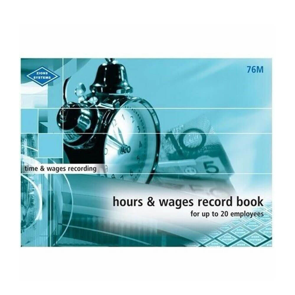 Zions Hours & Wages Record Book