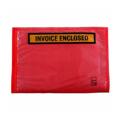 Cumberland Invoice Labelopes Red 1000pk