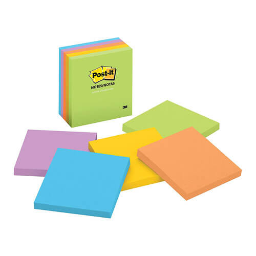 Post-it Notes Jaipur Assorted 73x73mm (5pk)