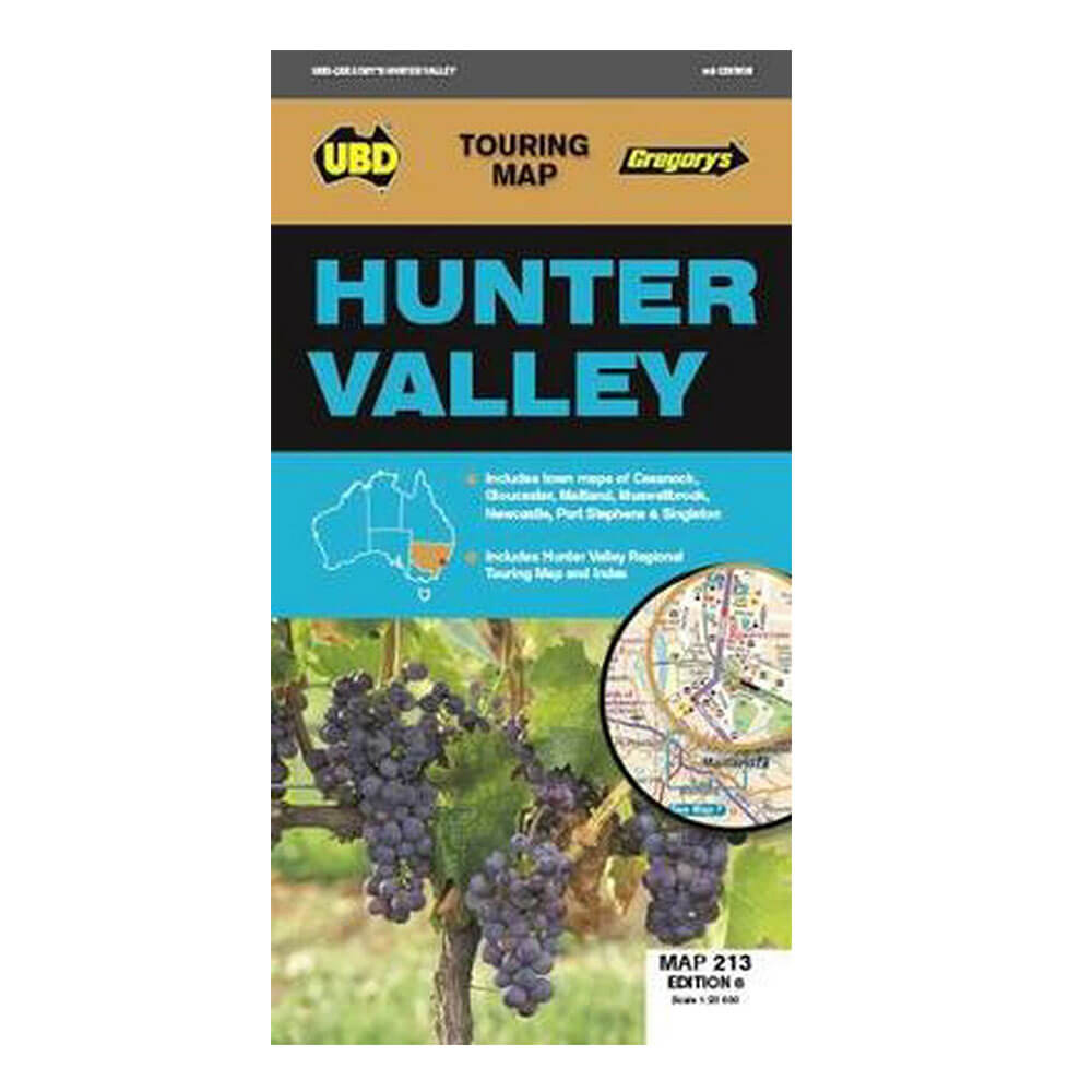 UBD Gregory's Hunter Valley Map (6th Edition)