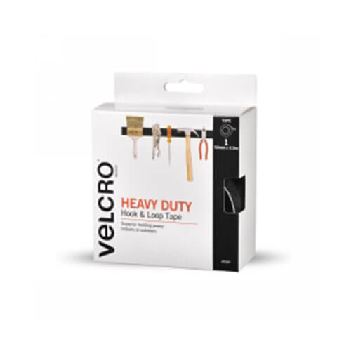 Velcro Heavy-duty Hook & Look Tape (Black)