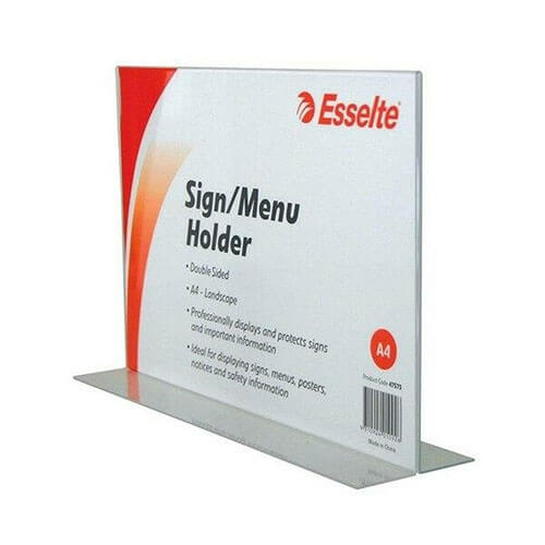 Esselte Double Sided Menu/Sign Holder A4