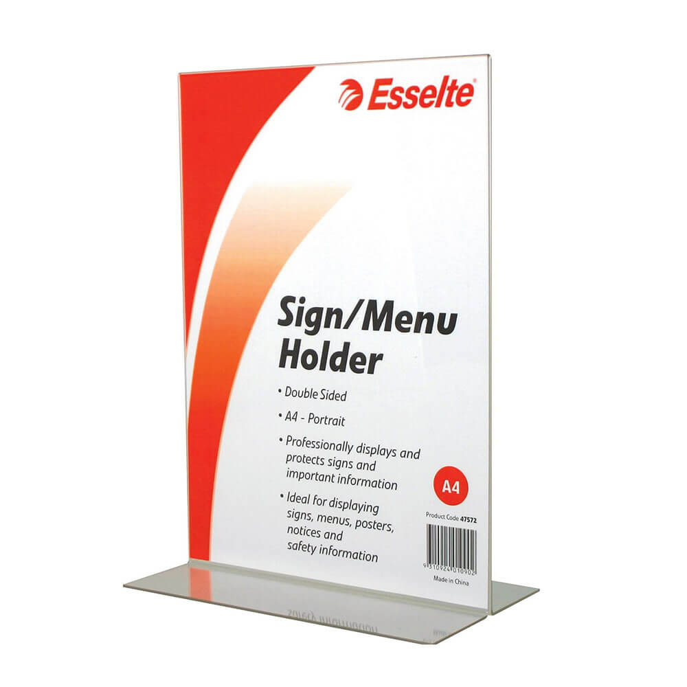 Esselte Double Sided Menu/Sign Holder A4