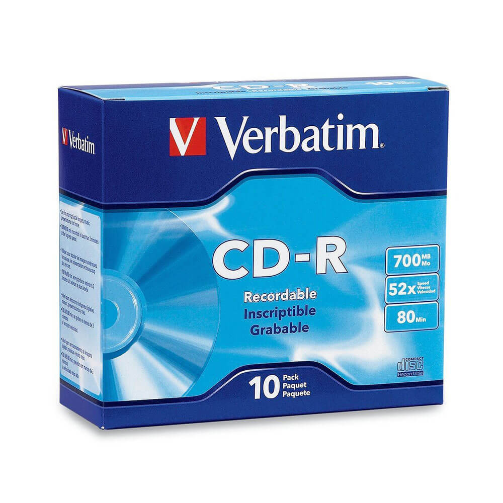  Verbatim CD-R 80 Min. 52x 700 MB