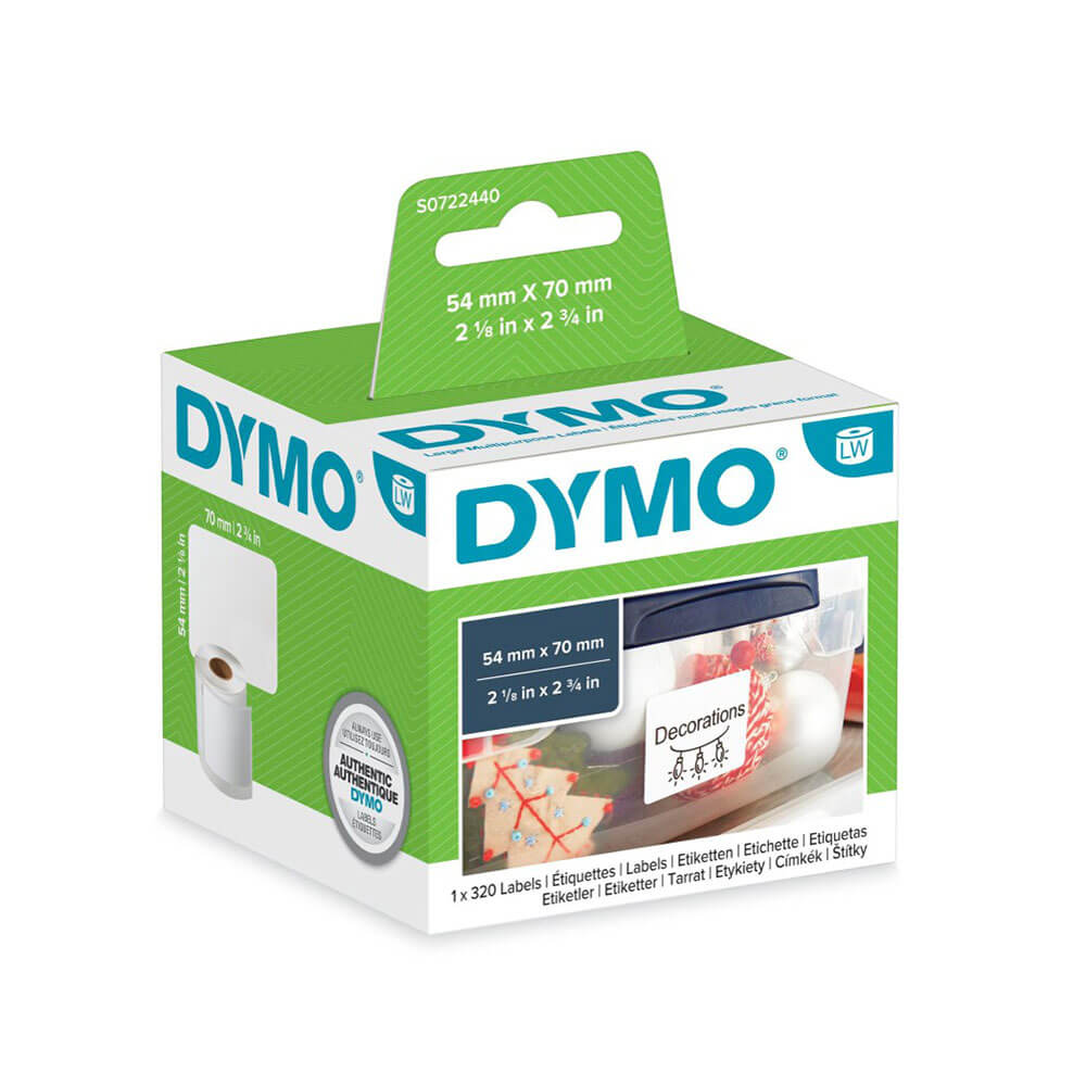 Dymo Labelwriter Diskette Label Roll White (54x70mm)