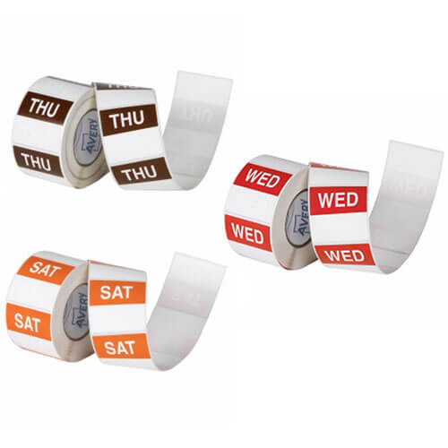 Avery Removable Label 40mm 500/roll White