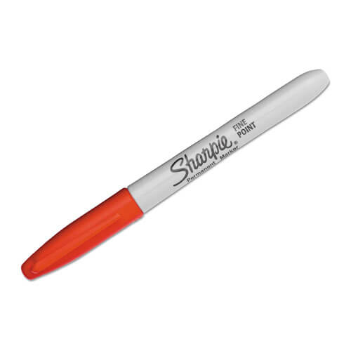 Sharpie Super Fine Point Permanent Marker Red (12pk)