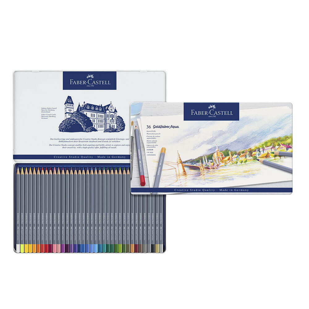 Faber-Castell Goldfaber Watercolour Pencil (Tin of 36)