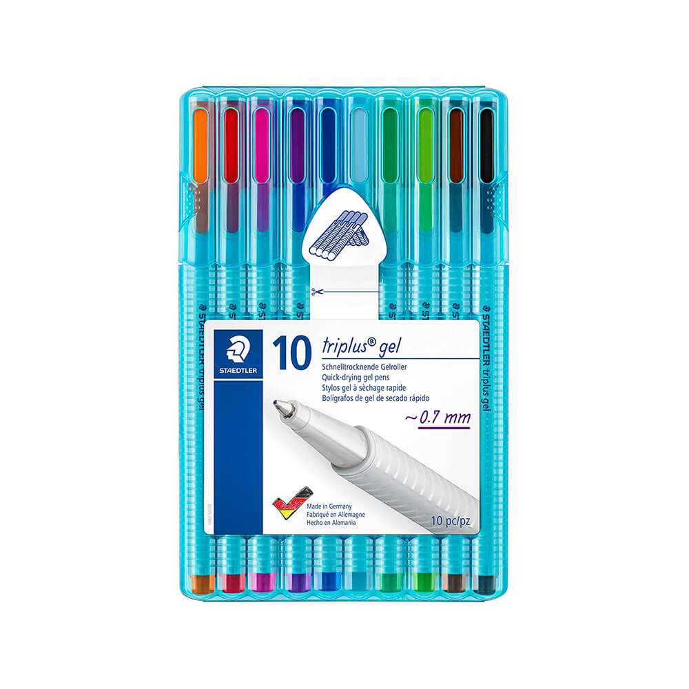 Staedtler Triplus Gel Pen Assorted Colours (Wallet of 10)