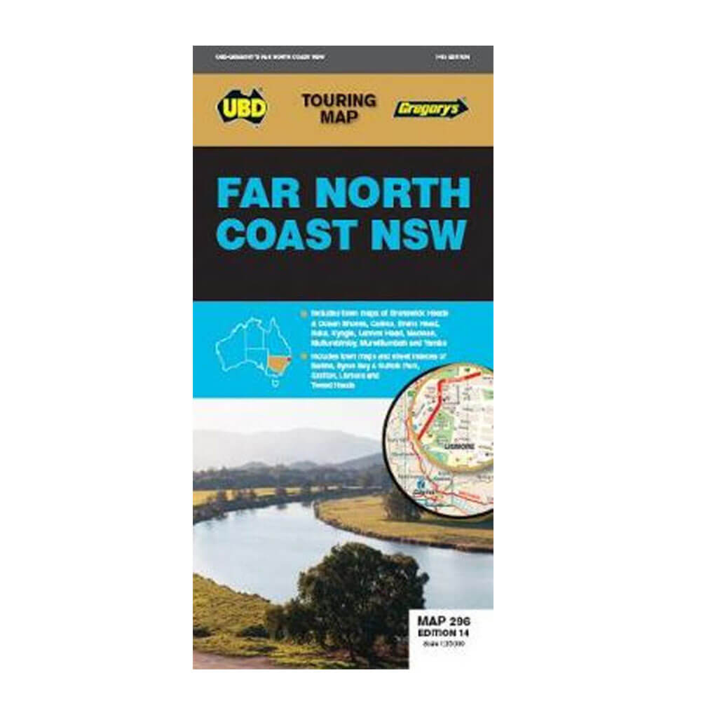 UBD Gregory's Far North Coast NSW Map (14th Edition)