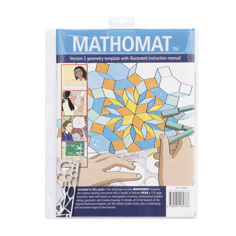 Mathomat V2 Stencil Template with Illustrated Student Book