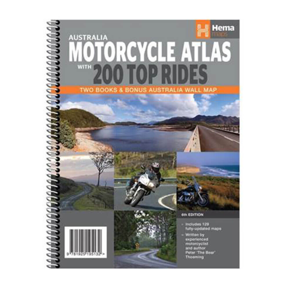 Hema Australian Motorcycle Atlas with 200 Top Rides