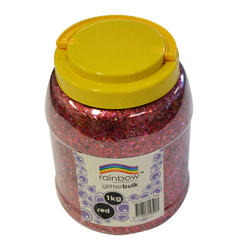 Rainbow Glitter Bulk 1kg Jar
