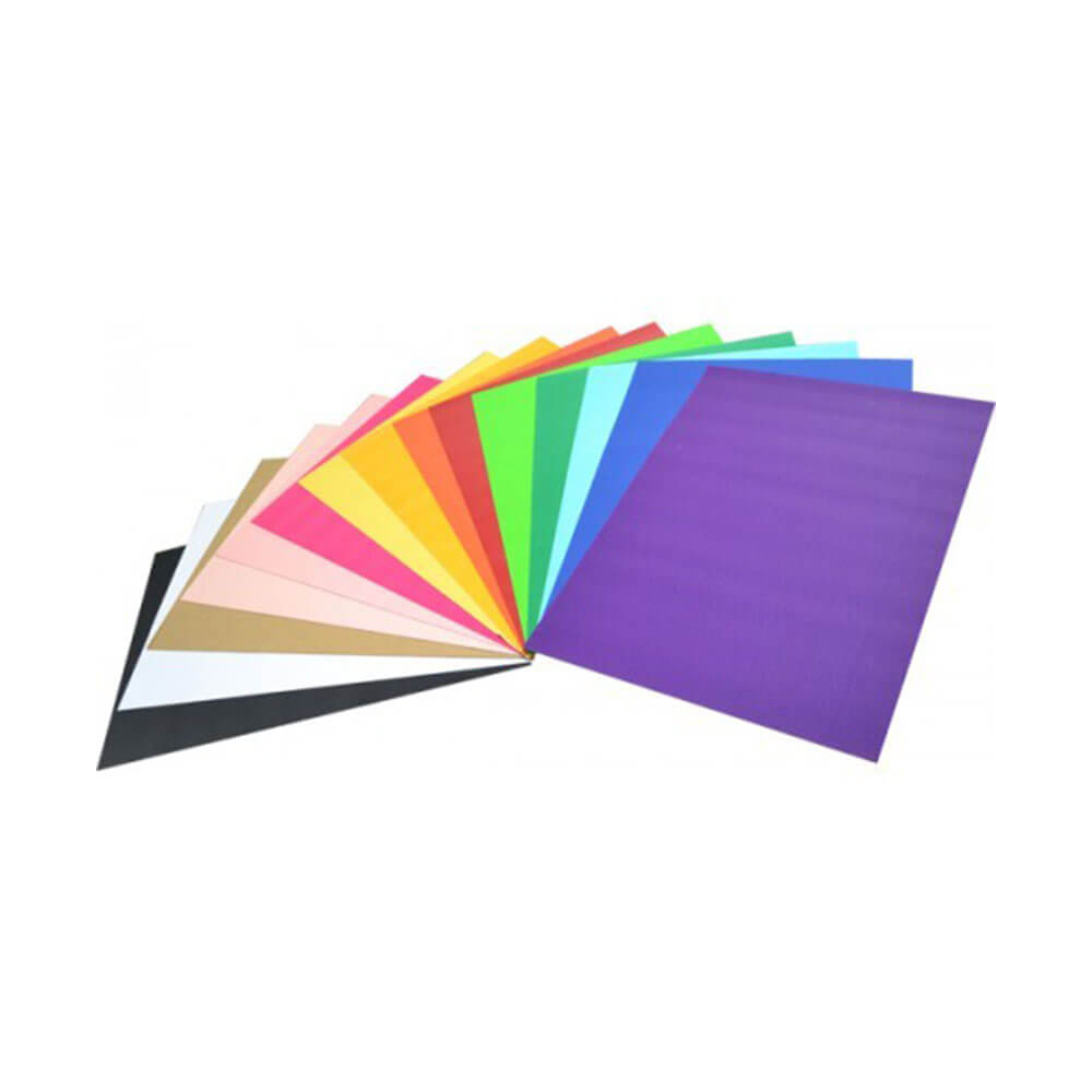 Rainbow Corrugated Craft Board A4 Assorted (25pk)
