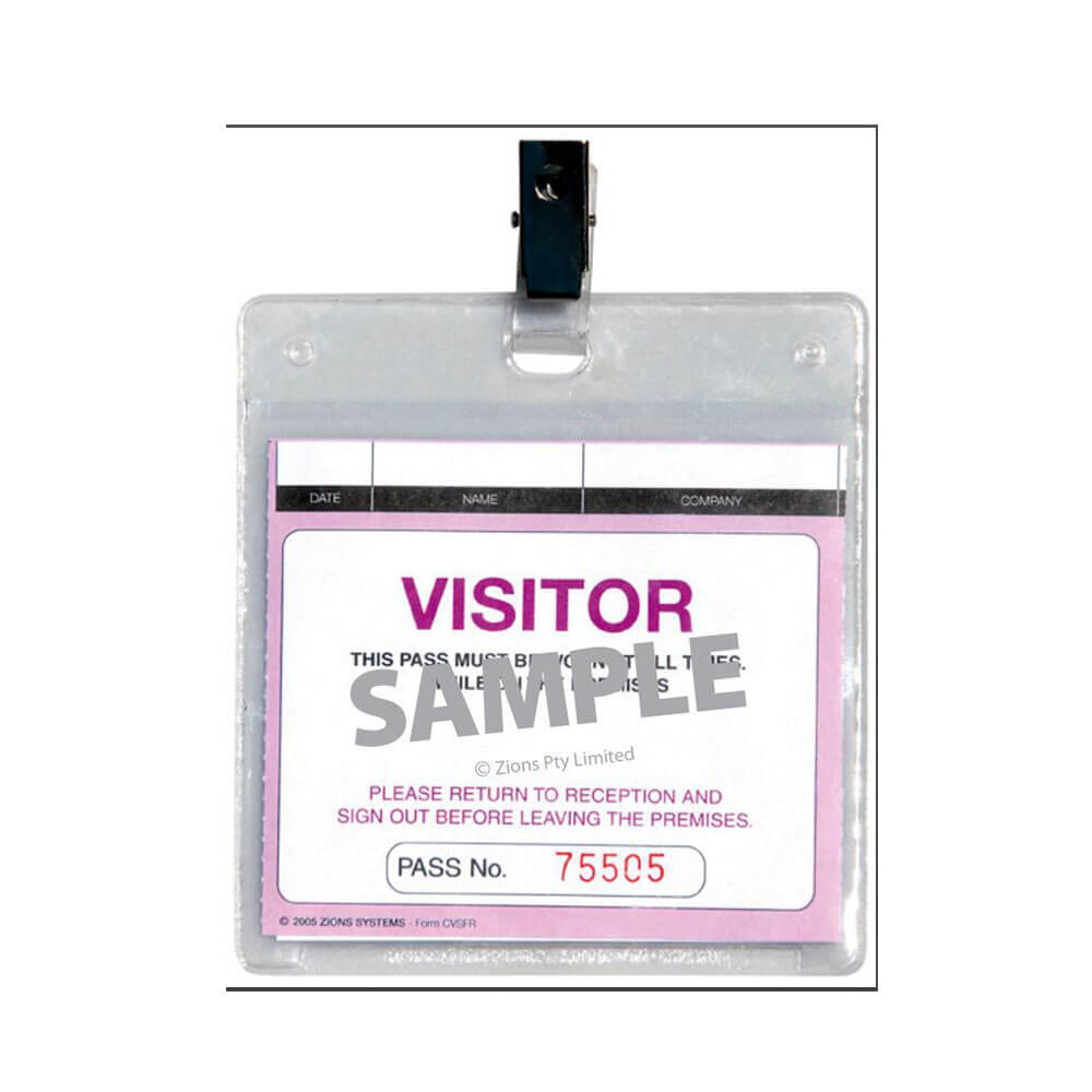 Zions Wallet & Clips Visitor Pass (25pk)