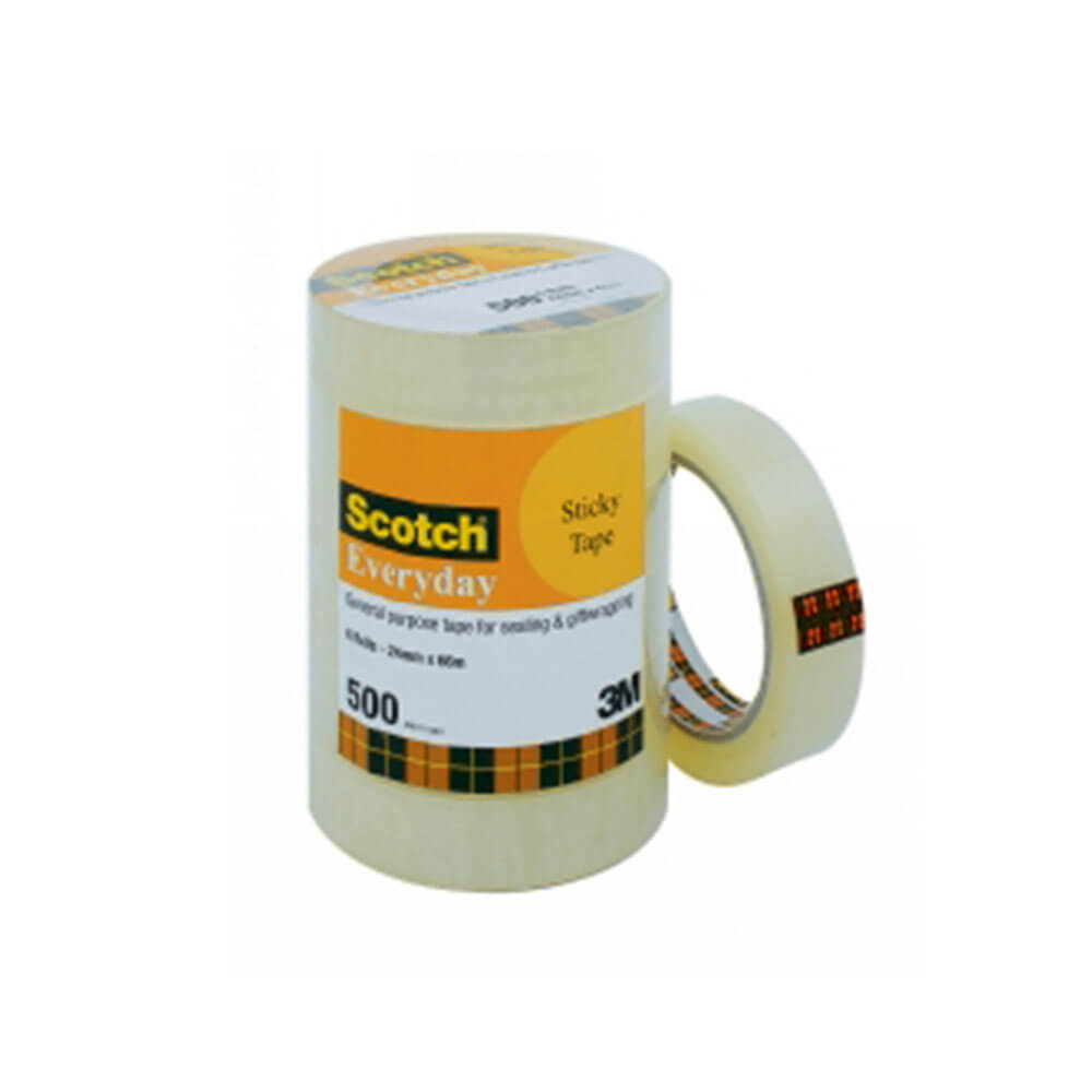 Scotch Sticky Tape 24mmx66m Bulk (6pk)