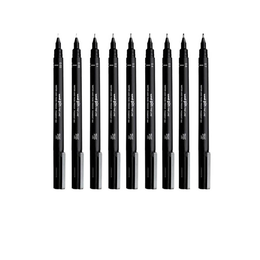Uni-ball Pin Fineliner Pen (12pcs)