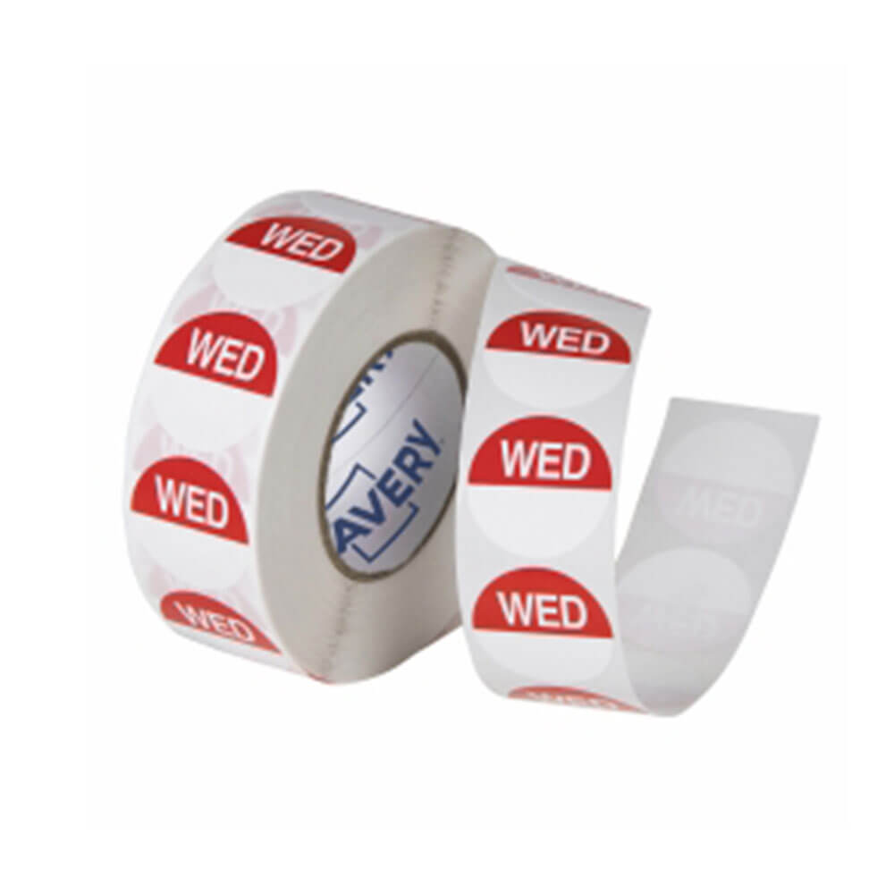 Avery Removable Label 24mm 1000/roll White