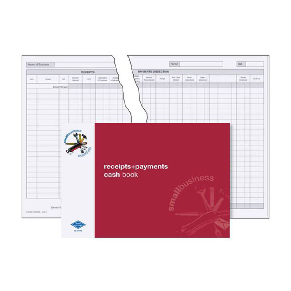 Zions Small Business Receipts & Payments Cash Book (A4)