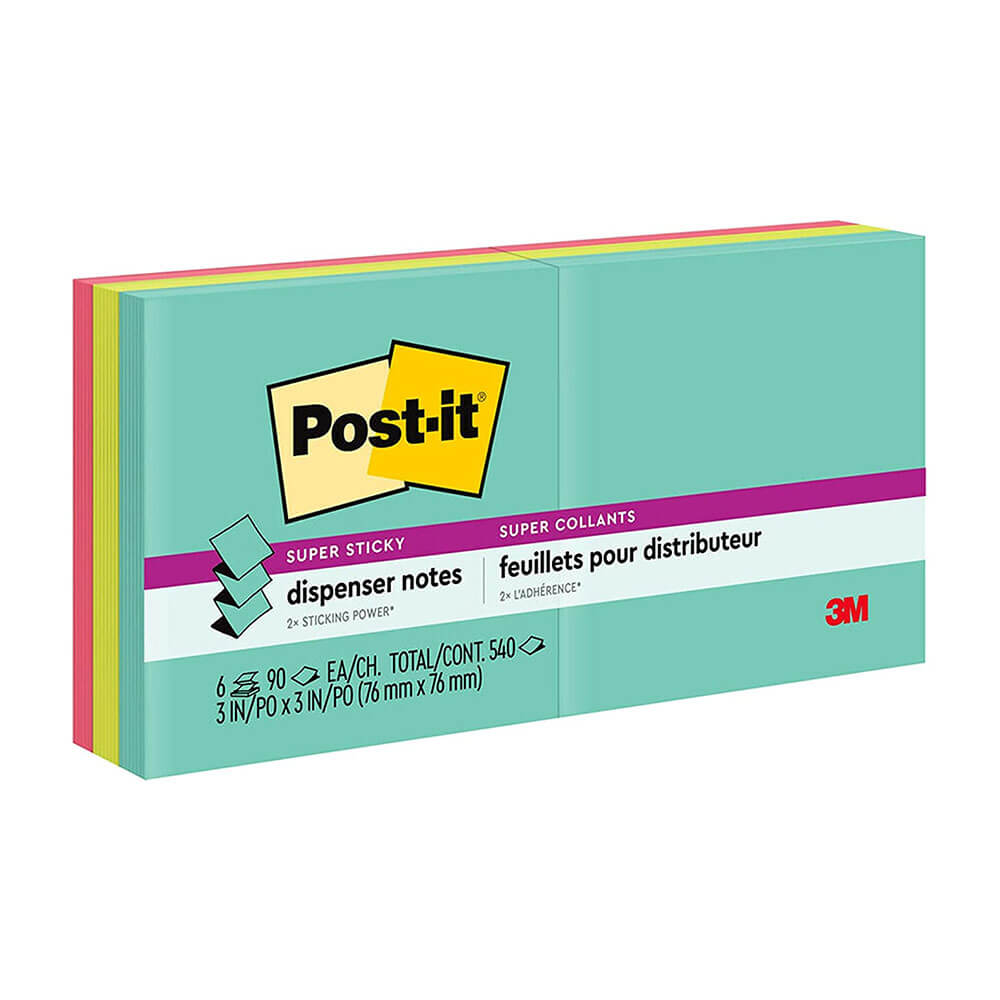 Post-it Super Sticky Pop-up-Notizen, 76 x 76 mm (6 Stück)