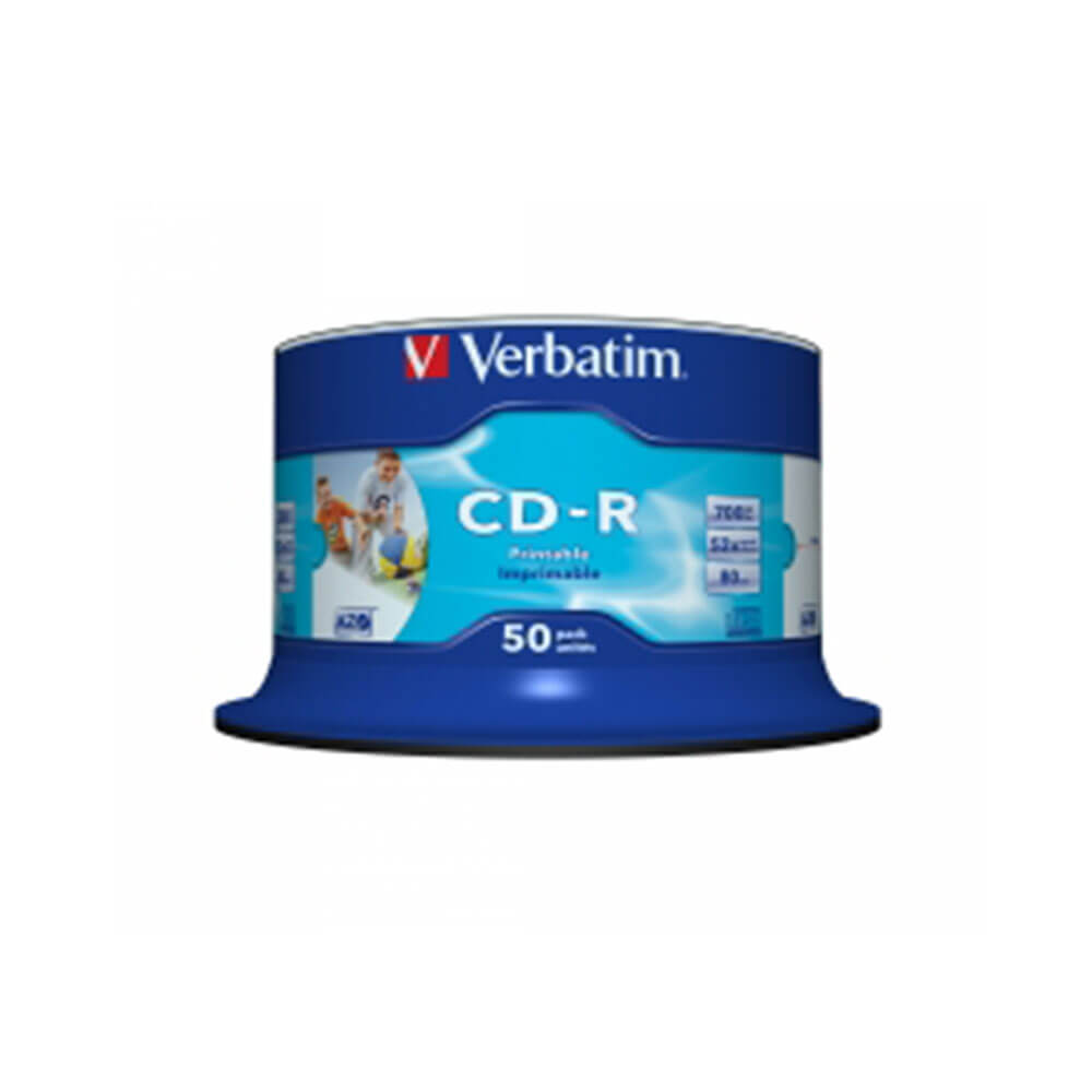 Verbatim CD-R Spindle 700mb White (50pk)