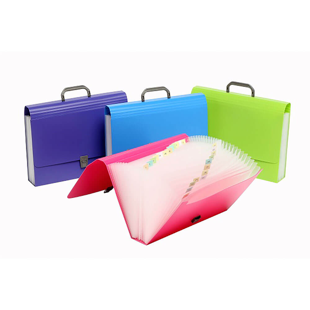 Marbig Expanding File Foolscap Summer Colors (26 Pockets)