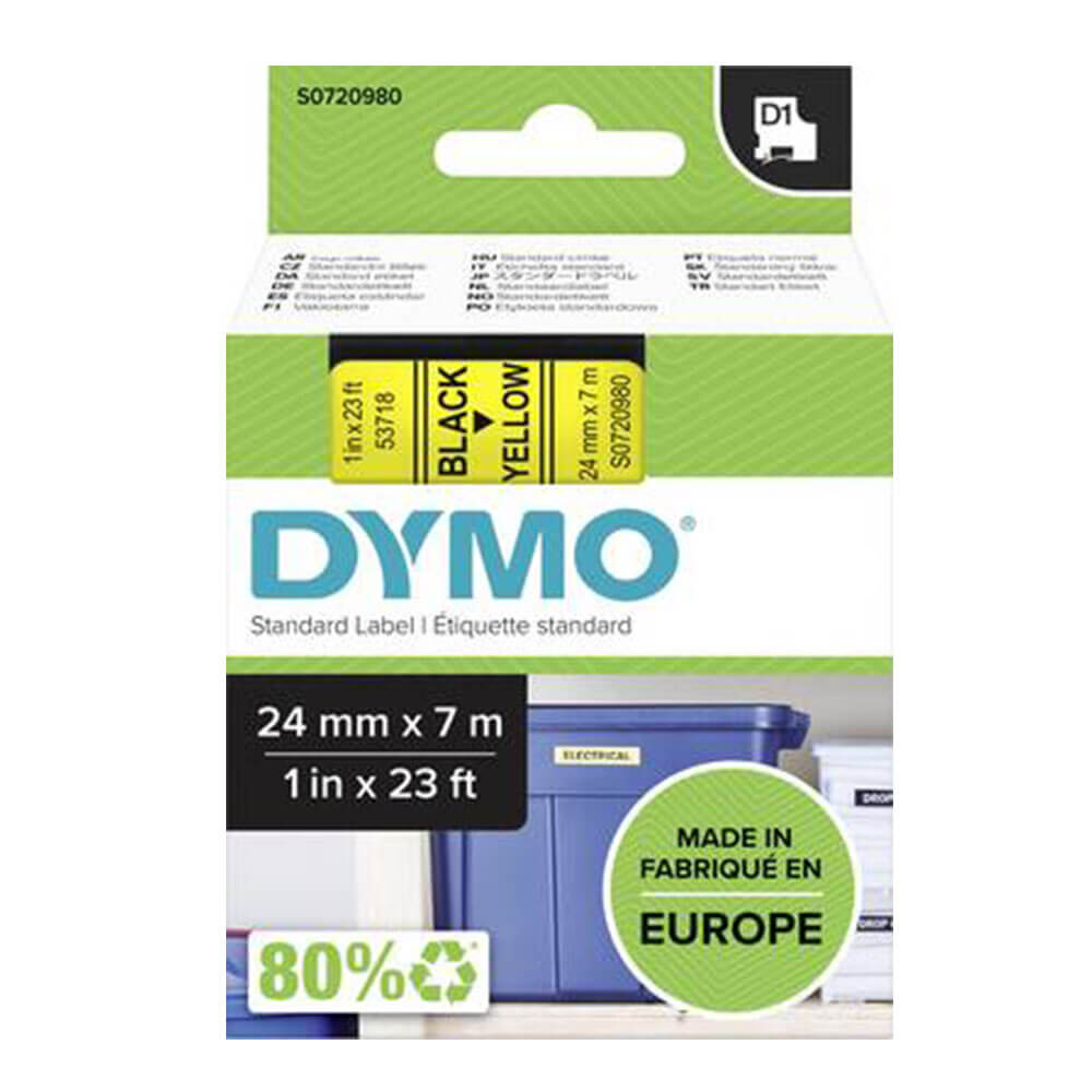 Rótulo de fita DYMO D1 24mmx7m