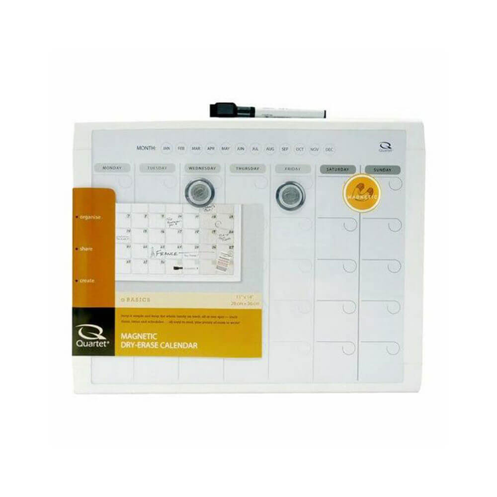 Quartet Basic Whiteboard Calendar 280x360mm (Grey)