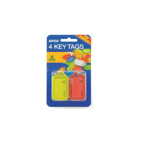 Kevron Key Tags 4pk (56x30mm)