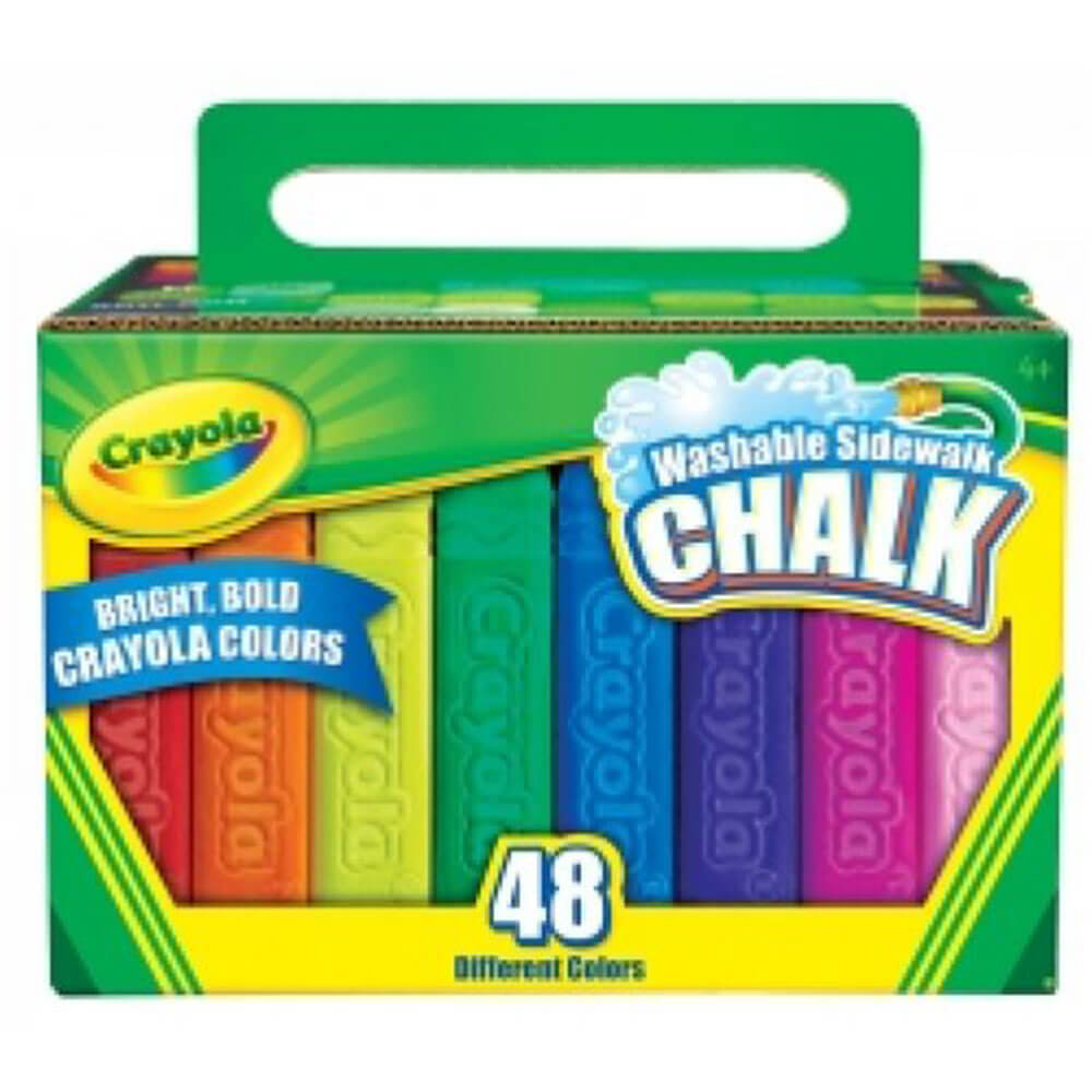 Crayola Washable Sidewalk Chalk 48pk (Assorted Colours)