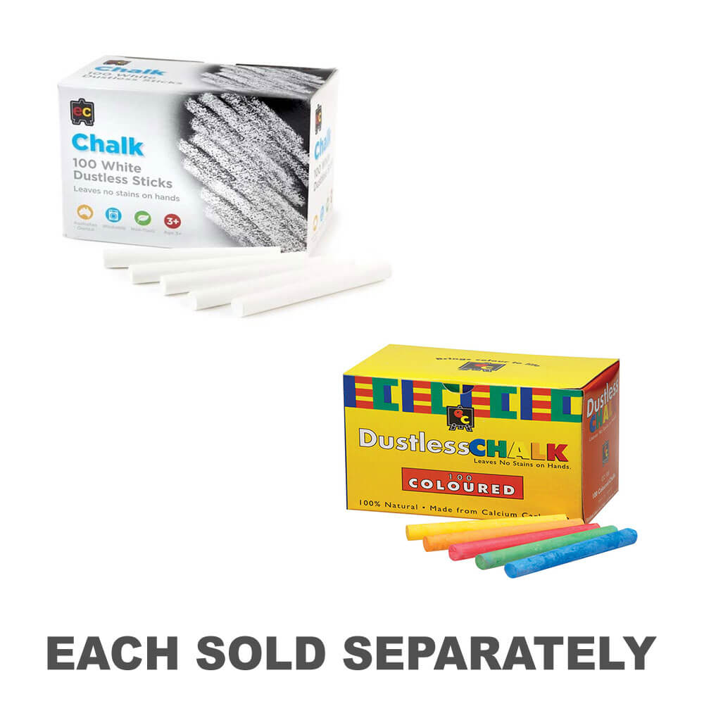 EC Dustless Chalk (100/box)