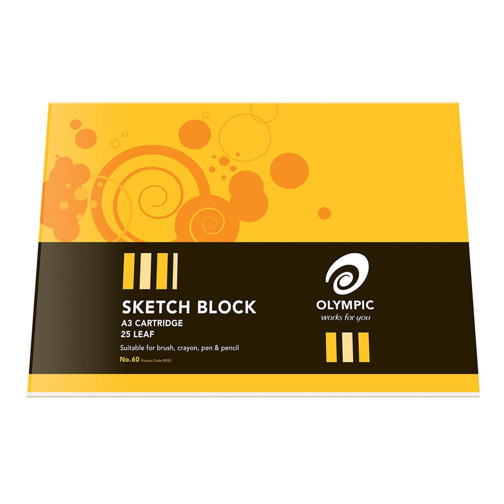 Olympic Sketch Block Cartridge 25 Leaves (A3)