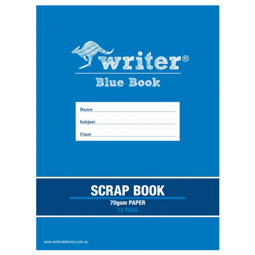 Writer Blue Book Scrap Book (72 Pages)