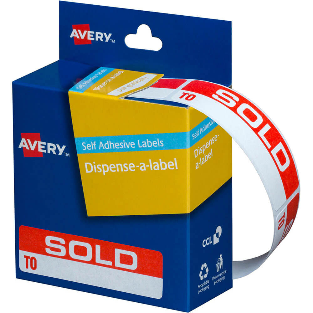Avery Self-Adhesive Labels 125pcs (19x64mm)