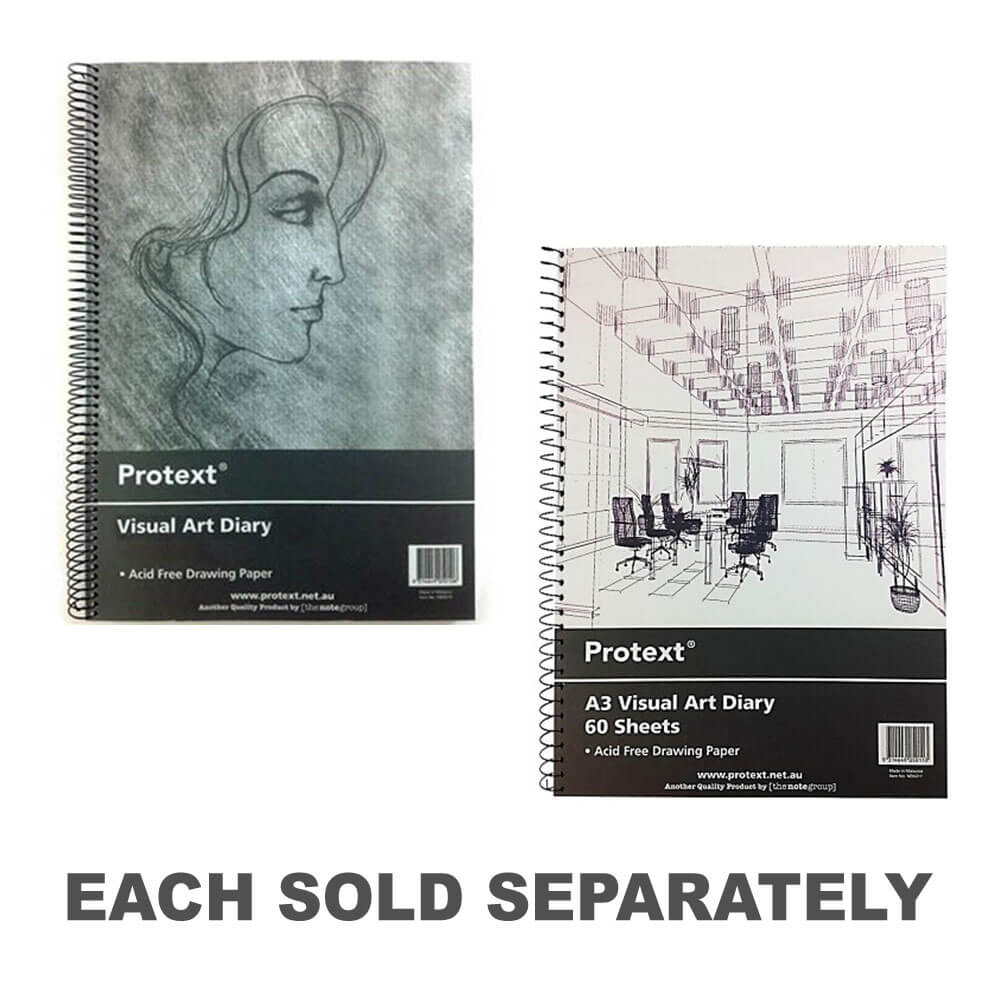 Protext Visual Art Diary 60 Sheets 110gsm (White)