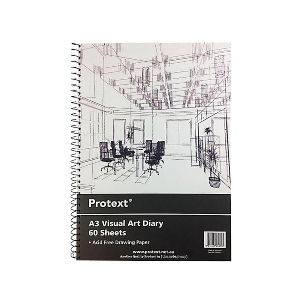 Protext Visual Art Tagebuch, 60 Blatt, 110 g/m² (weiß)