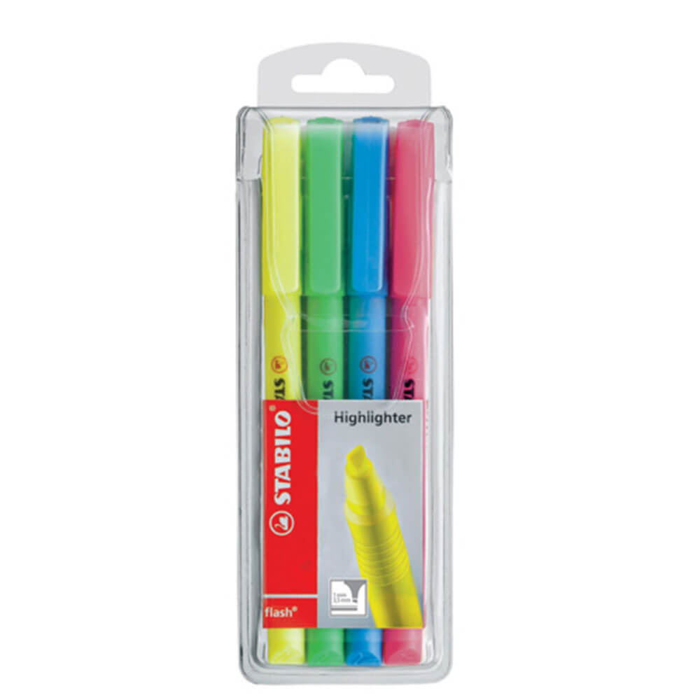 Stabilo Flash Highlighters 4pk (Assorted)