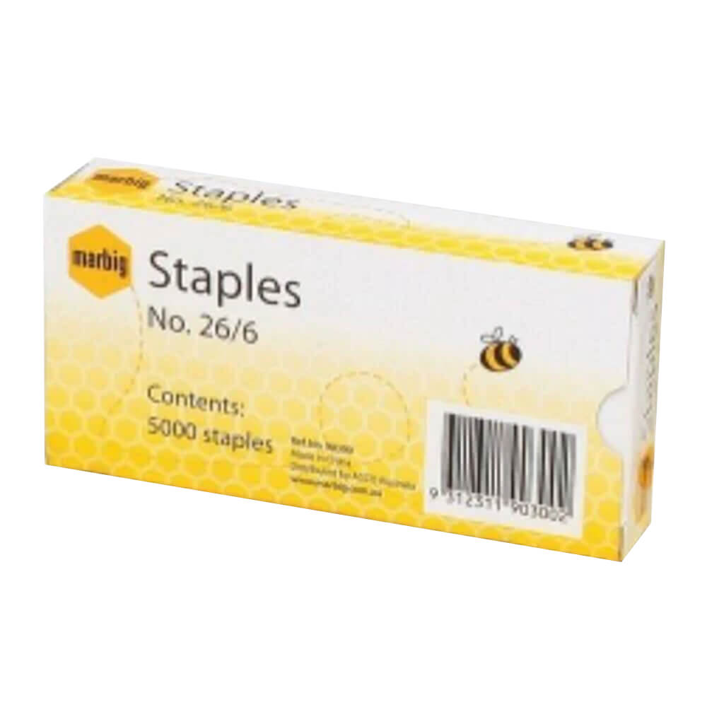 Marbig Staples Refill 5000/box (No. 26/6)
