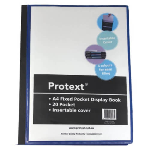 Protext Insert Cover Display Book A4 (Black)