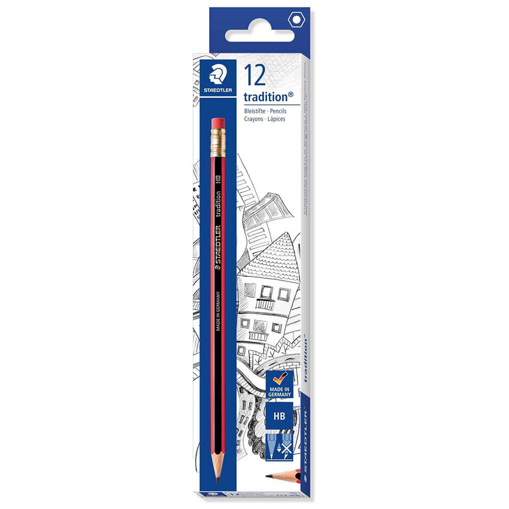 Staedtler Tradition Eraser Tip HB Lead Pencils (12/box)